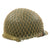 Original U.S. WWII Named Schlueter Rear Seam M1 Helmet with MSA Liner and Helmet Net Original Items