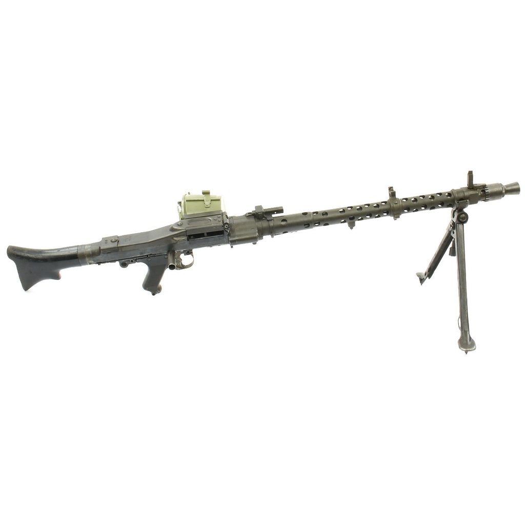 Original German WWII MG 34 Display Machine Gun with Basket Carrier - marked dot 1945 Original Items