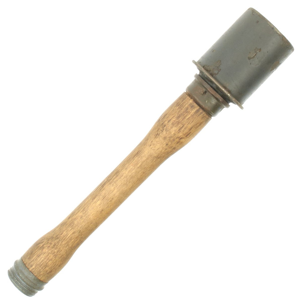 Original German WWII 1943 Dated M24 Inert Stick Grenade by Hugo Schneider AG with Pull Cord Original Items