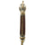 Original 19th Century Persian Gold-Inlaid Damascus Steel Double-Tongue Sword with Peacock Hilt Original Items