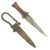 Original Sudanese Mahdi Dervish Arm Dagger with Reptile Leather Scabbard and Arm Loop - Circa 1885 Original Items