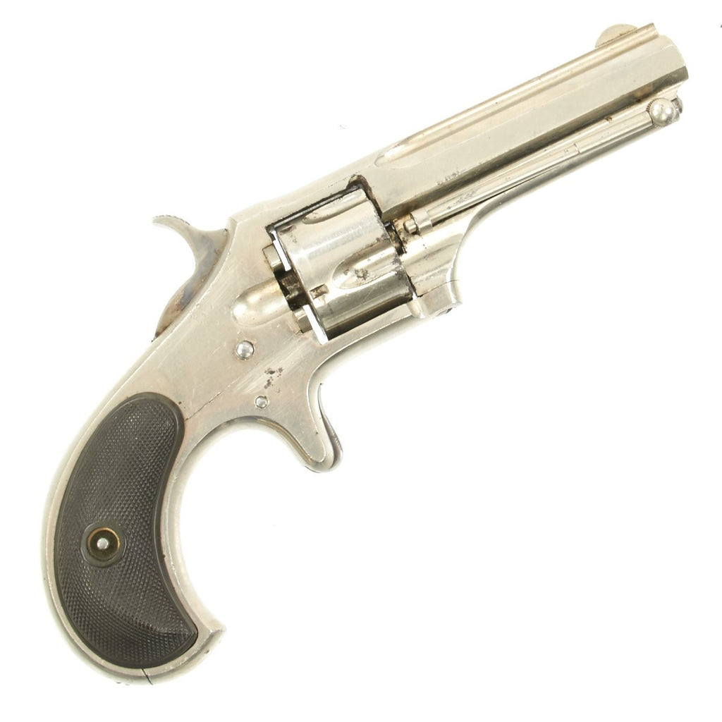 Original U.S. Remington-Smoot New Model No.1 Nickel-Plated Pocket Revolver .30 Rimfire - Circa 1876 Original Items