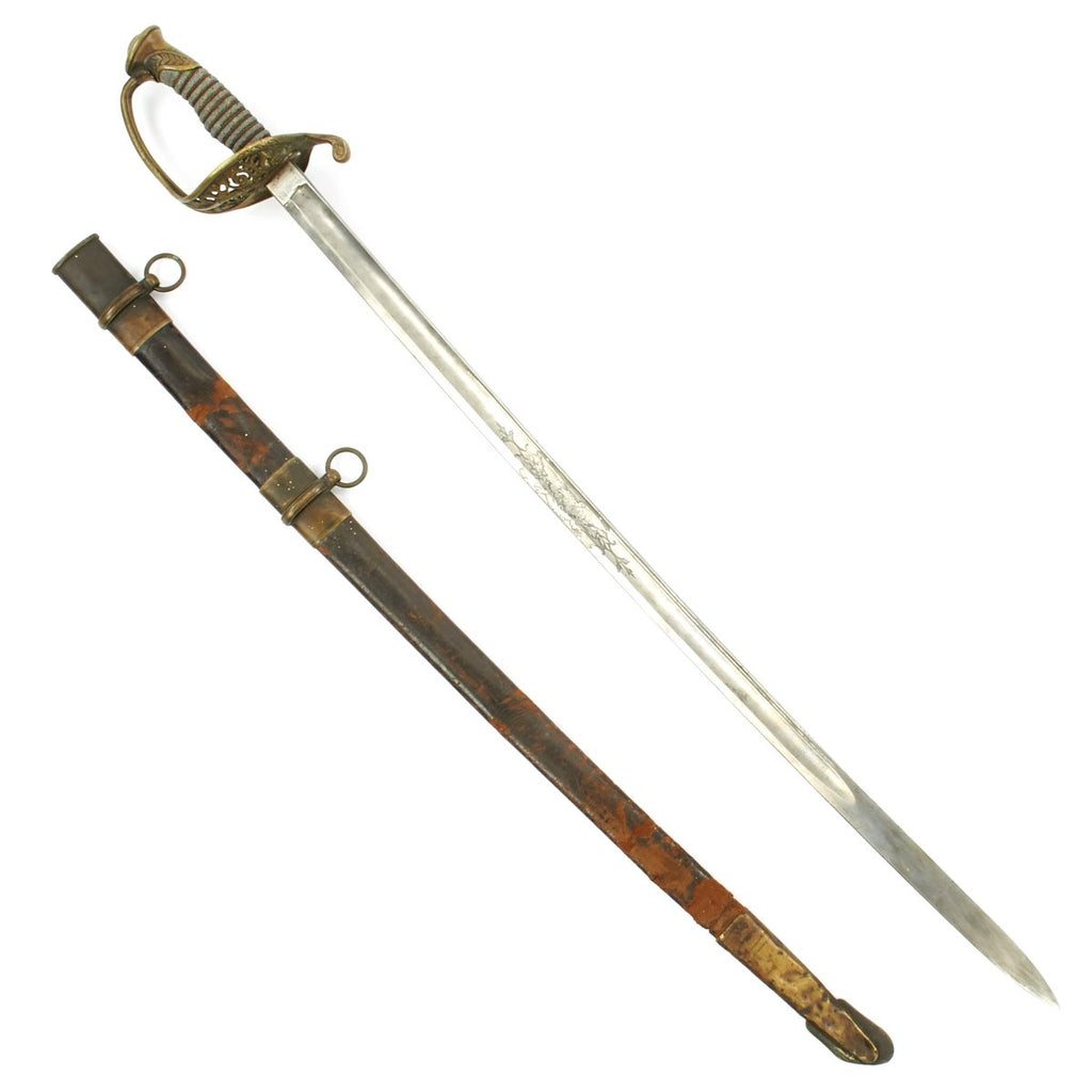 Original U.S. Civil War Model 1850 Army Staff and Field Officer Sword with German Blade by W. Clauberg Original Items