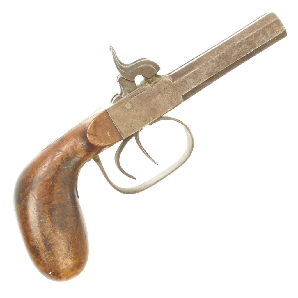 Original European Continental Double Barrel Box Lock Percussion Pistol - Circa 1840 Original Items