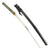 Original Japanese Katana Samurai Sword with Black Lacquered Scabbard and Sageo - Ancient Handmade Blade Original Items