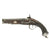 Original Spanish 19th Century Miquelet Percussion Pistol with Silver Inlaid Barrel - Dated 1842 Original Items
