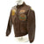 Original U.S. WWII B-24 Liberator 745th Bomb Squadron Lardassaurus Named Bombardier A-2 Flight Jacket Original Items