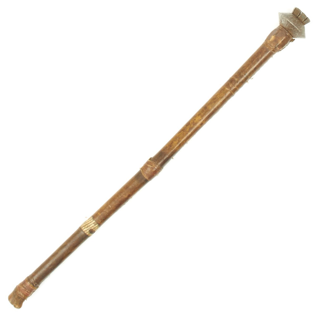 Original 1880 Sudanese Mahdi Dervish Iron Headed War Club with Leather Wrapping Original Items