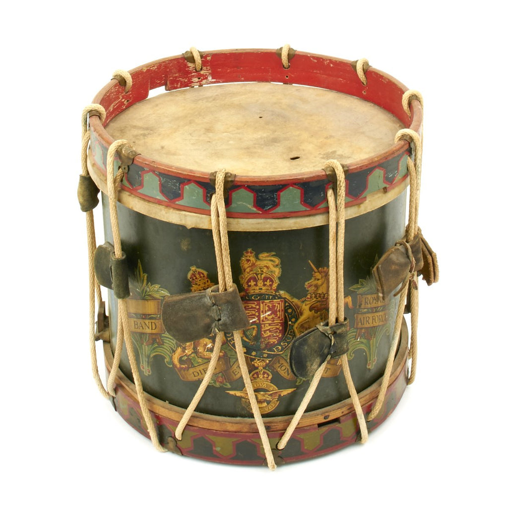 Original British WW2 Brass Royal Air Force Side Drum dated 1941 by PREMIER Original Items