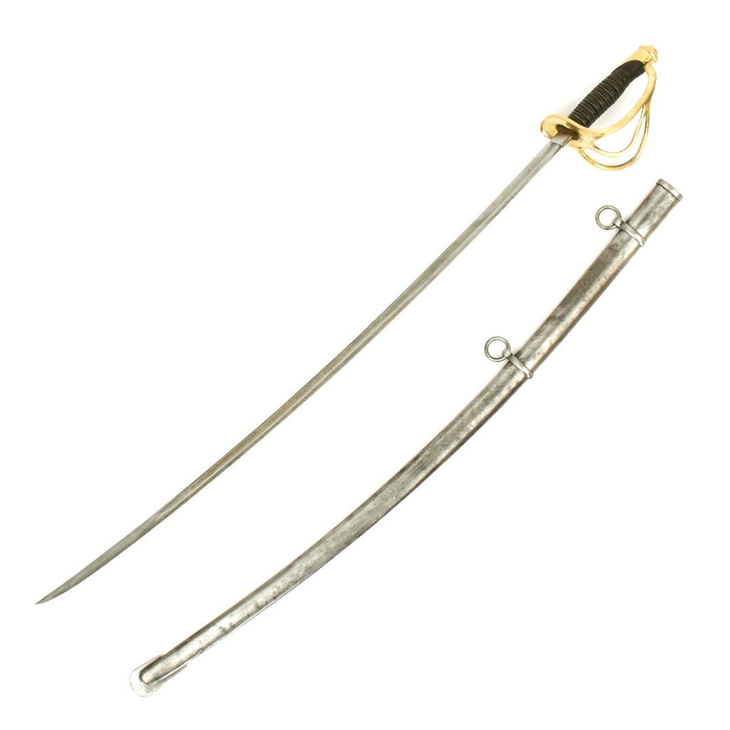 Original U.S. Civil War Model 1860 Light Cavalry Saber by Mansfield and Lamb with Scabbard - Dated 1864 Original Items