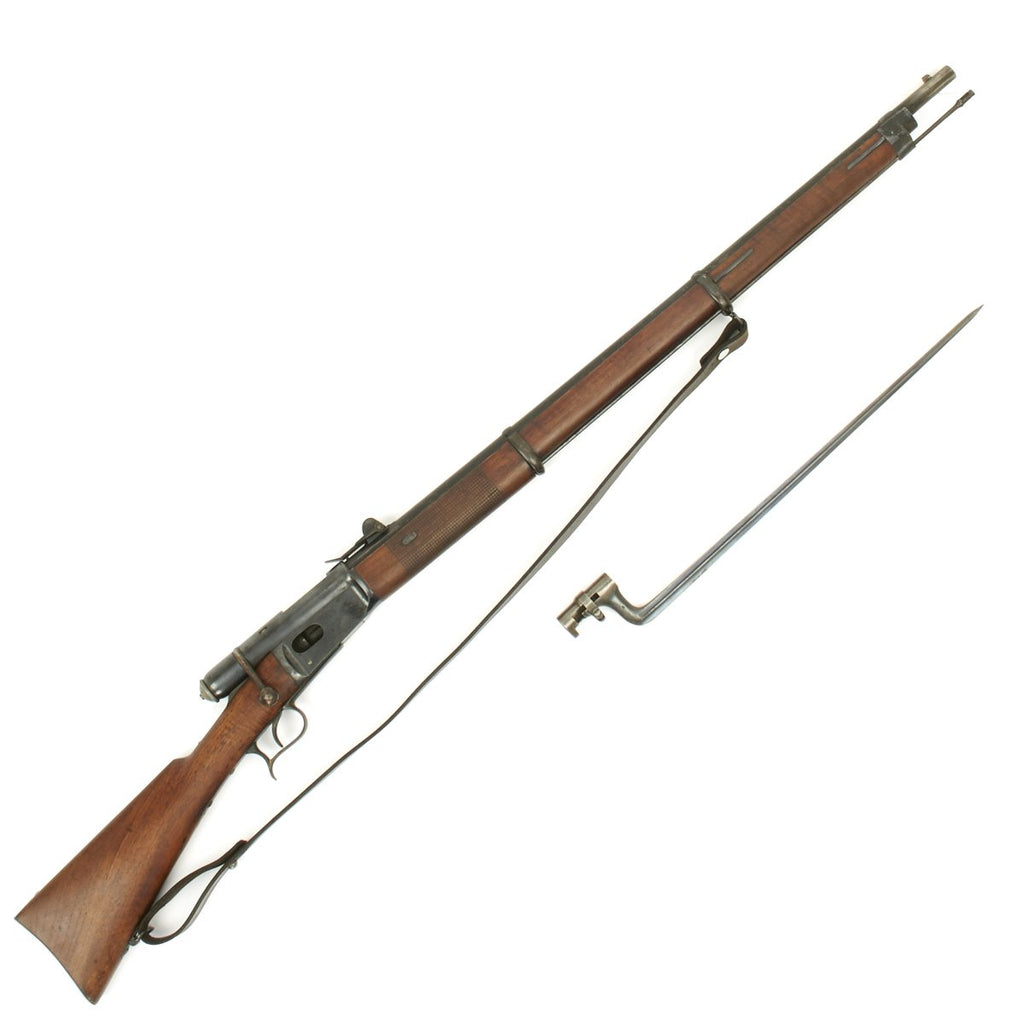Original Swiss Vetterli Repetiergewehr M1871 Infantry Magazine Rifle Serial No 25074 with Bayonet and Sling - 10.35 x 47mm Original Items