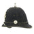 Original British Bobby Police Helmet with Rare Ball Top from West Riding Constabulary Original Items