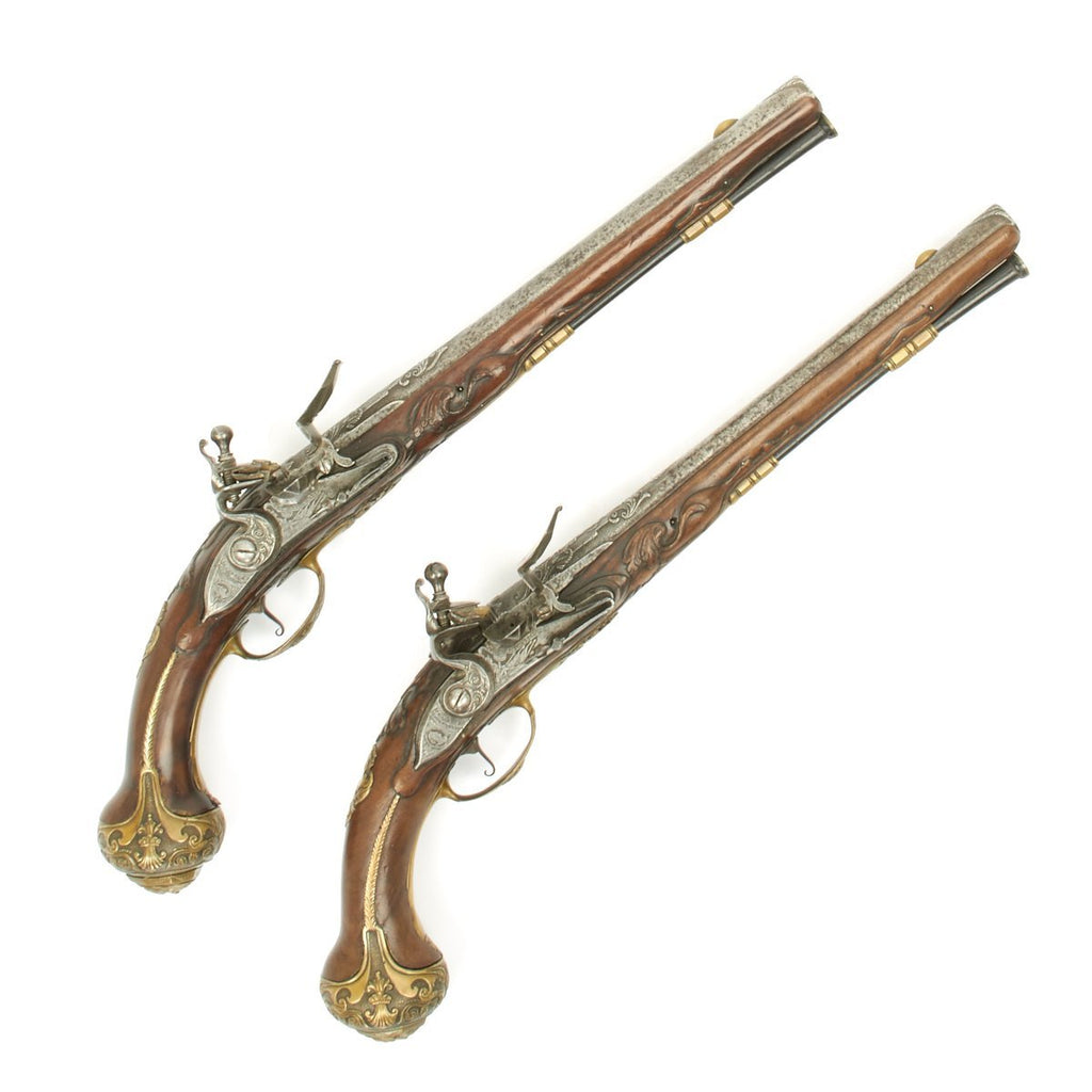 Original Dutch 1710 Matched Pair of Flintlock Pistols by Hendrick Hoogenbergh Original Items