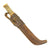 Original Sami Antler Handle Hunting Knife with Leather and Wood Scabbard from Finland Original Items