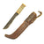 Original Sami Antler Handle Hunting Knife with Leather and Wood Scabbard from Finland Original Items