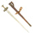 Original North African Taureg Takoba Broadsword with Leather Scabbard circa 1880 Original Items