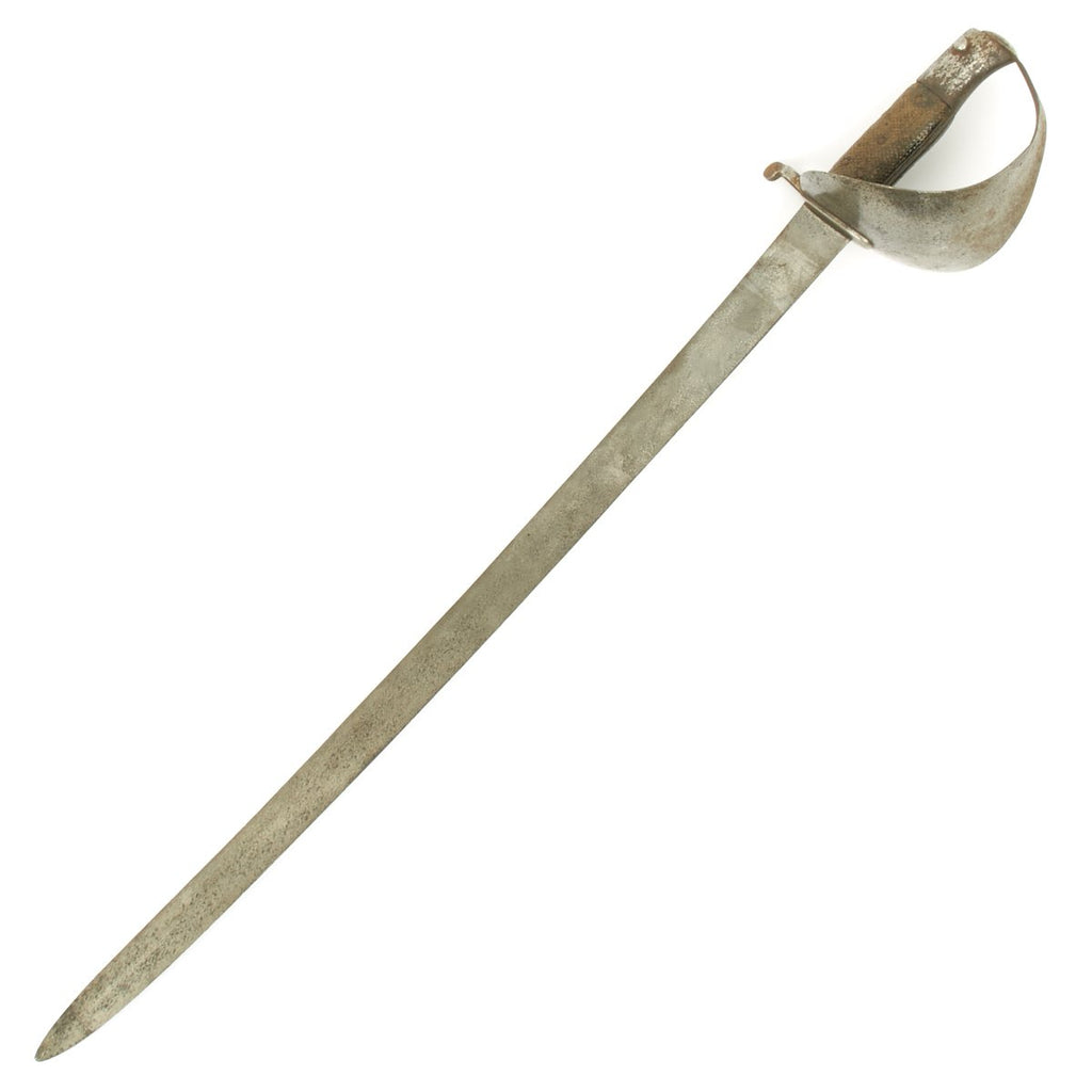 Original British P-1858 2nd Pattern Enfield Cutlass Bayonet with Hard Leather Grips Original Items