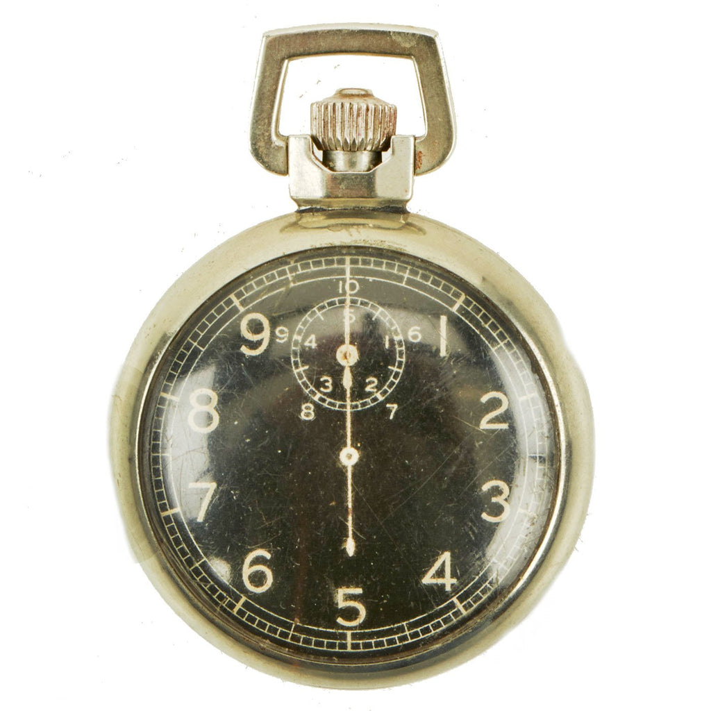 Original U.S. WWII Named 1944 Army Air Forces B-17 Navigator Type A-8 Jitterbug Stopwatch by Elgin Original Items