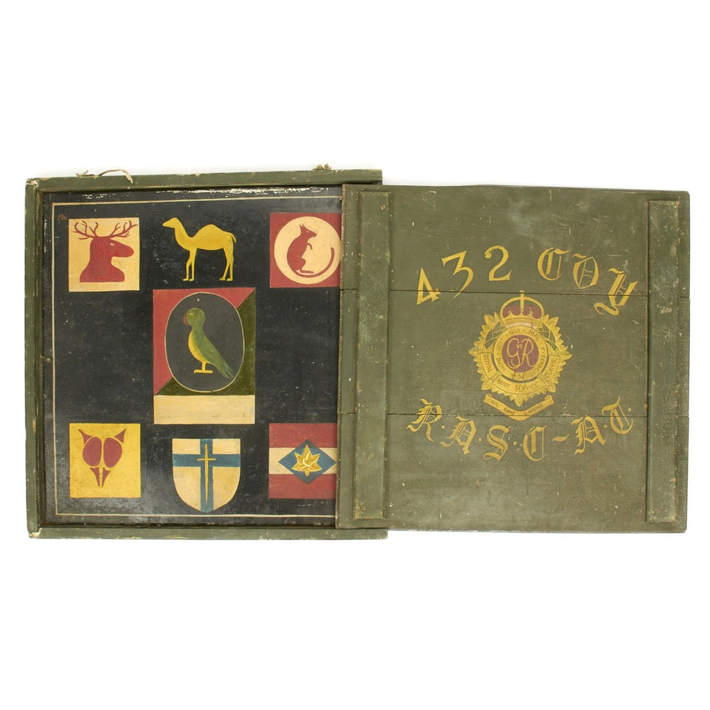 Original WWII British Army Pre D-Day Depot Gate Sign with Sliding Panel Original Items
