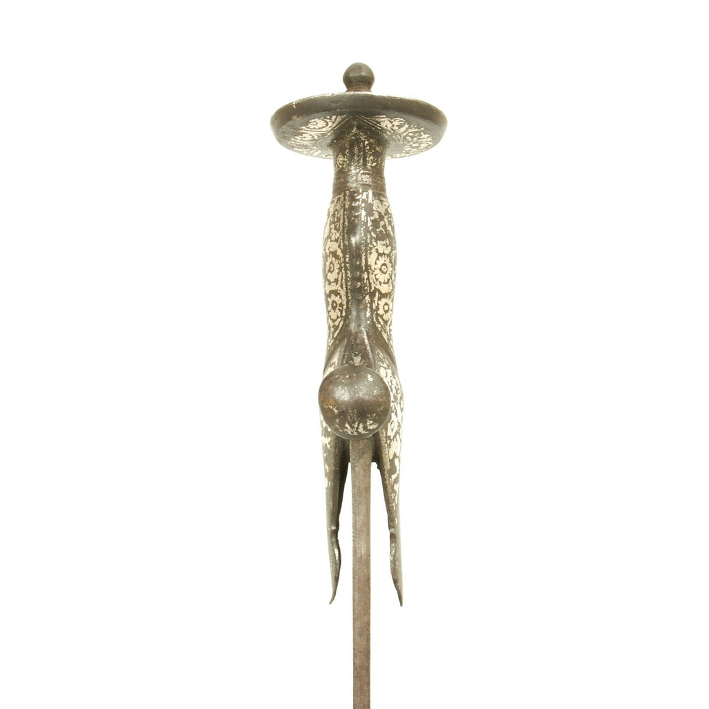 Original Indian 18th Century Tulwar Battle Sword with Silver Decorated ...