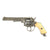 Original French High-Quality Silver and Gold Inlaid BREVETE Pin Fire Revolver by Lefaucheux of Paris - circa 1860 Original Items