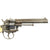Original French High-Quality Silver and Gold Inlaid BREVETE Pin Fire Revolver by Lefaucheux of Paris - circa 1860 Original Items