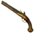 Original U.S. Revolutionary War German Brass Mounted Flintlock Horse Pistol marked R-5-C-IV on Butt Cap - circa 1750 Original Items