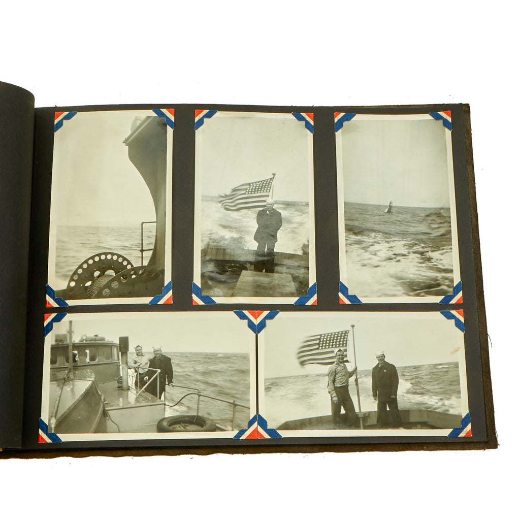 Original U.S. WWII US Coast Guard Leather Bound Personal Photo Album ...