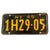 Original U.S. WWII 1945 New York License Plate With “Victory” Tab and “Remember Pearl Harbor” Toppers - 4 Items Original Items