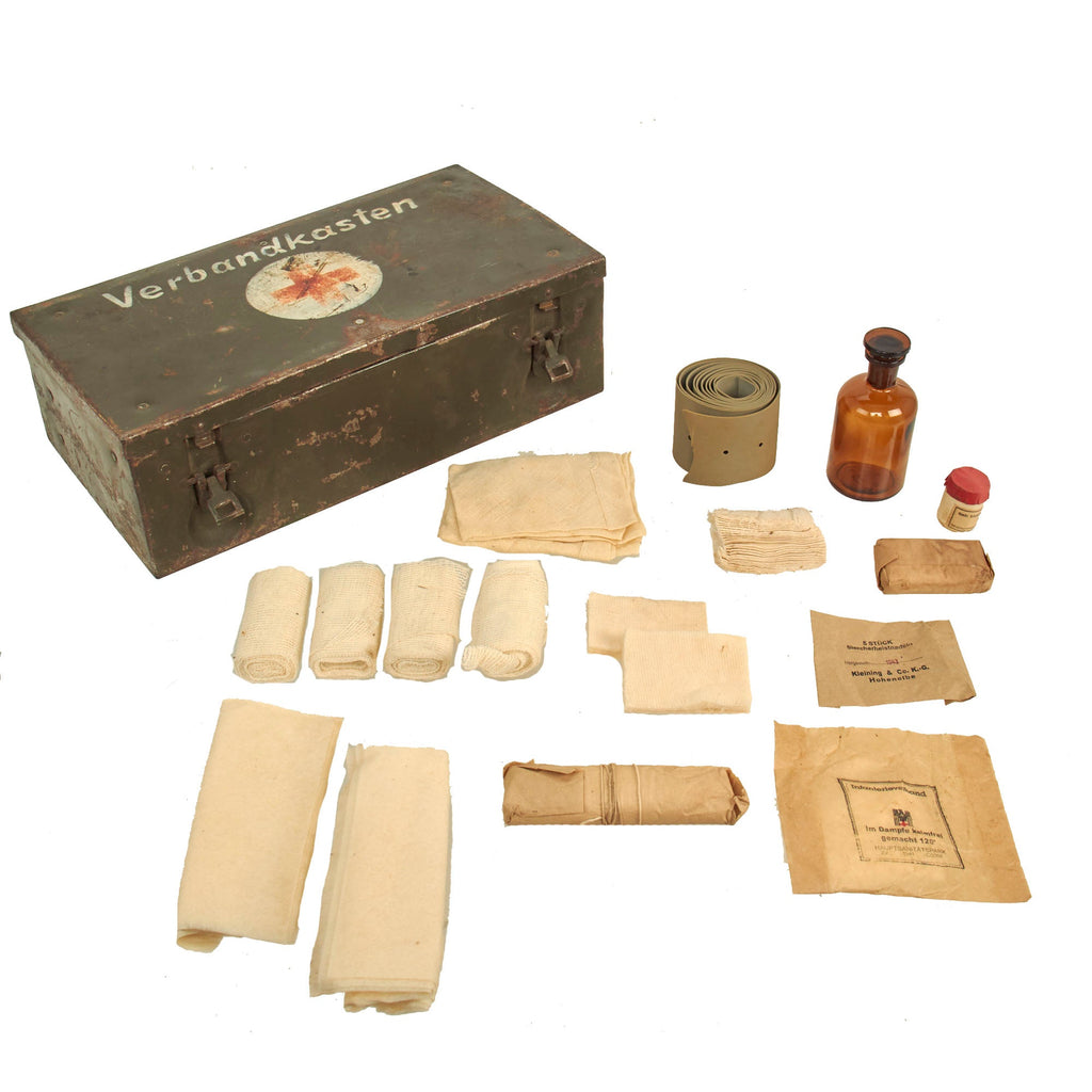 Original German WWII Verbandkasten Medic First Aid Wood Chest –  International Military Antiques