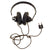 Original German WWII Panzer Armored Vehicle Model B Headset with Throat Mic Original Items