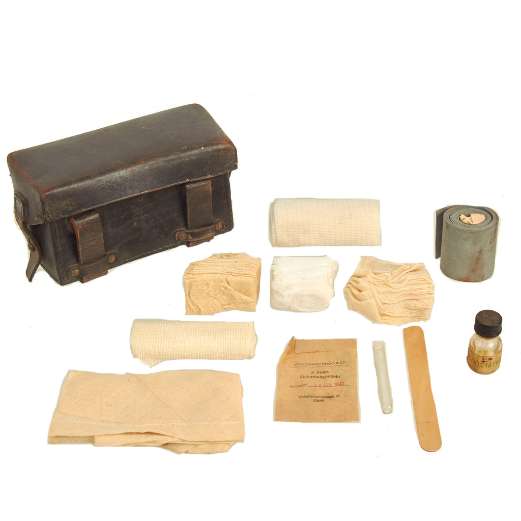 Original German WWII DRK Medic Pouch with Contents Original Items