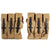 German WWII MP 44 Magazine Jute and Leather Pouch Set Constructed From Original Period Jute Postal Bags New Made Items