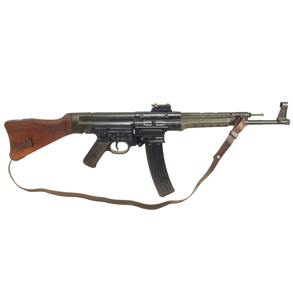 Original German WWII MP44 STG 44 Sturmgewehr Display Machine Gun with Live Barrel, Sling, Replica Magazine Shell Original Items