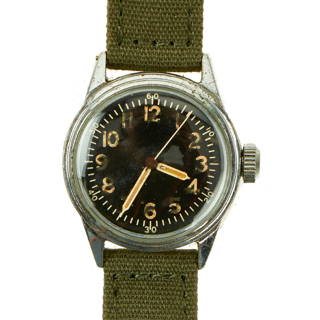 Original U.S. WWII 1943 Type A-11 USAAF Wrist Watch by Elgin - Fully Functional Original Items