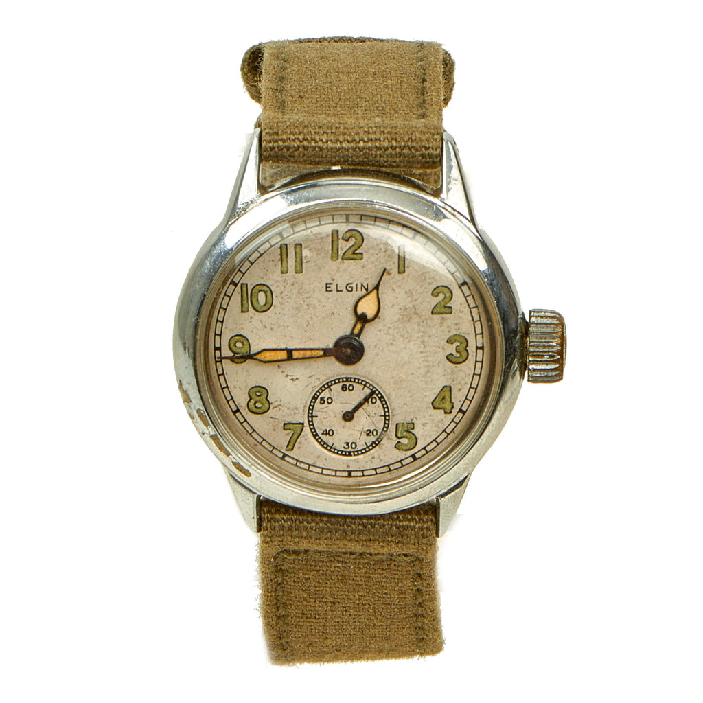 Original U.S. WWII Ordnance Department Wrist Watch by Elgin - Fully Functional Original Items