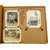 Original U.S. WWII US Navy Hawaiian Service Carved Wooden Personal Photo Album Featuring Pictures of Pearl Harbor Original Items