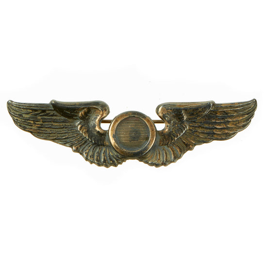 Original U.S. WWII US Army Air Forces Combat Observer Badge - Solid Back Original Items
