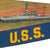 Original U.S. Pre-WWII USS Utah Leather and Wool Ships Pennant - USS Utah Sunk at Pearl Harbor Original Items