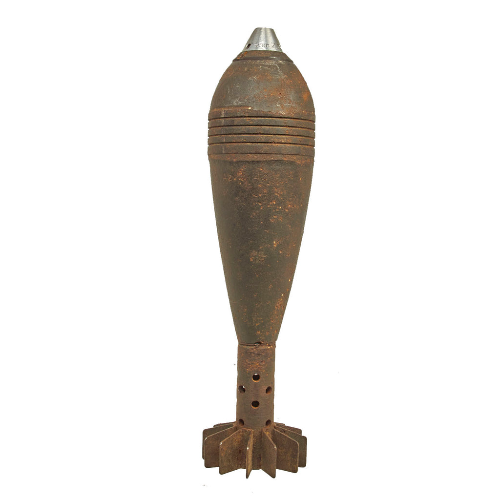Original German WWII Inert 8cm Granatwerfer 34 Mortar Round - GrW 34 ...
