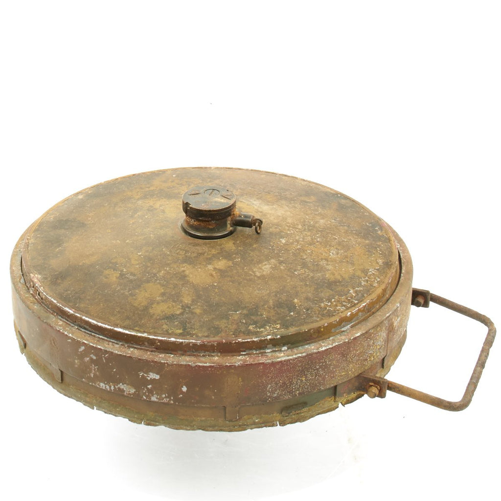 Original German WWII Anti-Tank Tellermine T.Mi.35 Inert Mine F.W. 157 - Dated 1937 Original Items