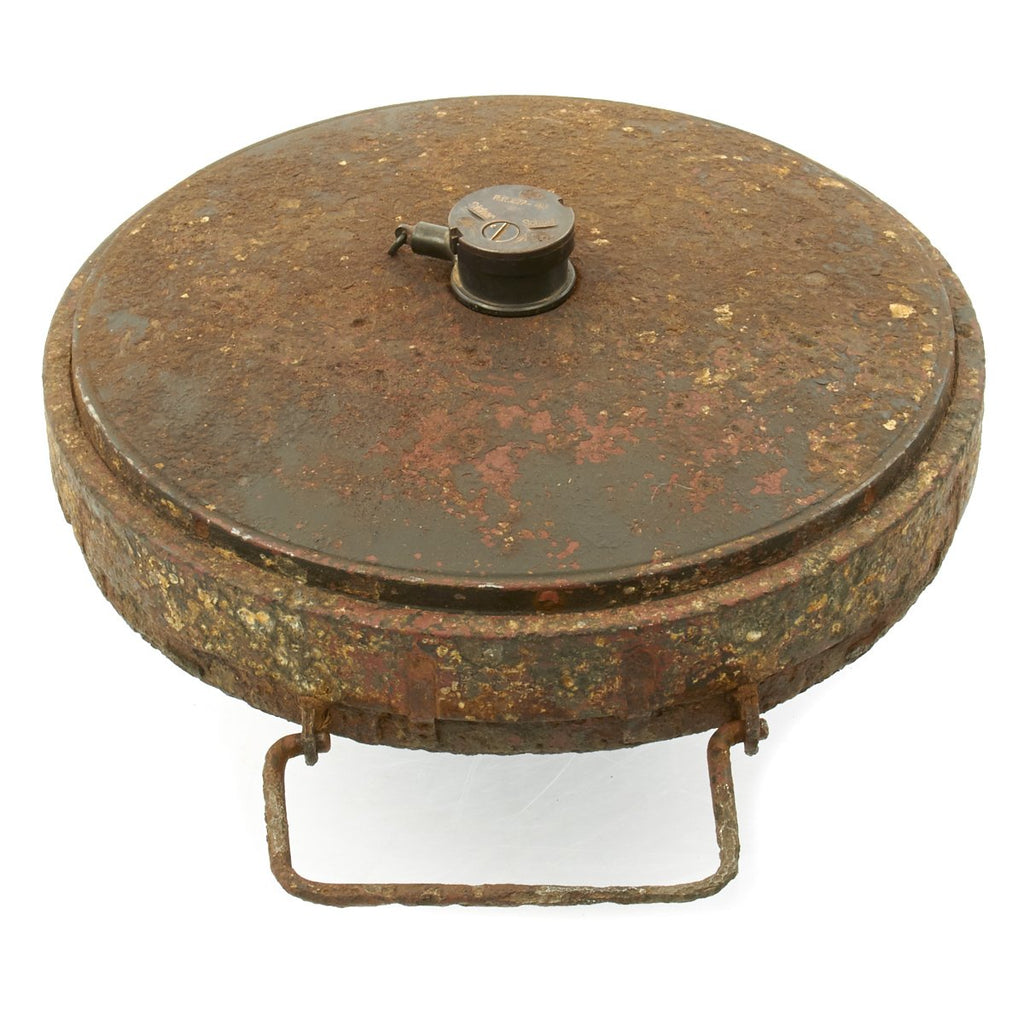 Original German WWII Anti-Tank Tellermine T.Mi.35 Inert Mine by HAGENUK - dated 1936 Original Items