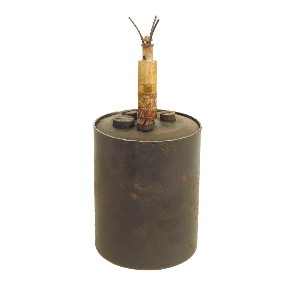 Original WWII German Bouncing Betty S-Mine with Shrapnel, Grass Blade Fuse & Dummy Charge - Dated 1940 Original Items