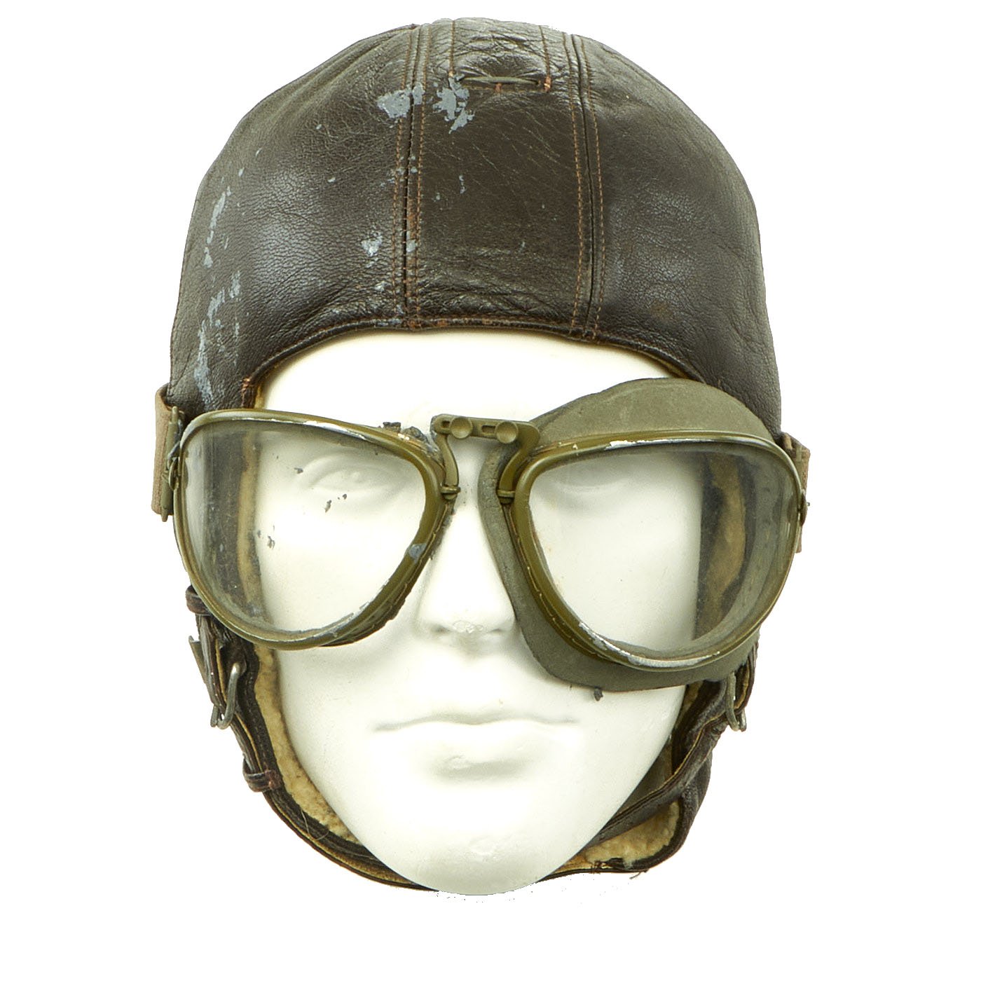 fly 9mm wwii german style dot motorcycle helmet Original German WWII Luftwaffe Sheepskin Lined Leather Winter Flying H – International Military Antiques