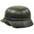 Original German WWII Luftschutz Civil Air Defense Extra Large Size Beaded M35 Helmet - marked Q68 Original Items
