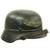 Original German WWII Luftschutz Civil Air Defense Extra Large Size Beaded M35 Helmet - marked Q68 Original Items