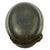 Original German WWII Luftschutz Civil Air Defense Extra Large Size Beaded M35 Helmet - marked Q68 Original Items