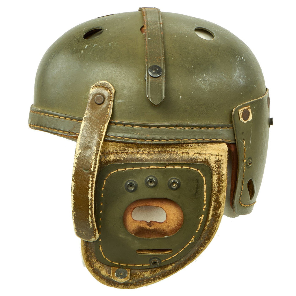 Original U.S. WWII M38 Tanker Helmet - Size 7 1/4 Original Items