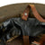 Original U.S. WWI M1917 Named 5th Trench Mortar Battery, 5th F.A, 5th Infantry Division Doughboy Helmet Original Items