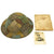 Original U.S. WWI M1917 Panel Camouflage Doughboy Helmet Named Grouping with Photo and Documentation Original Items